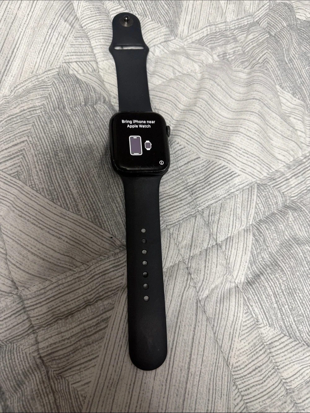Apple Black Sport Band Smartwatch with Touchscreen